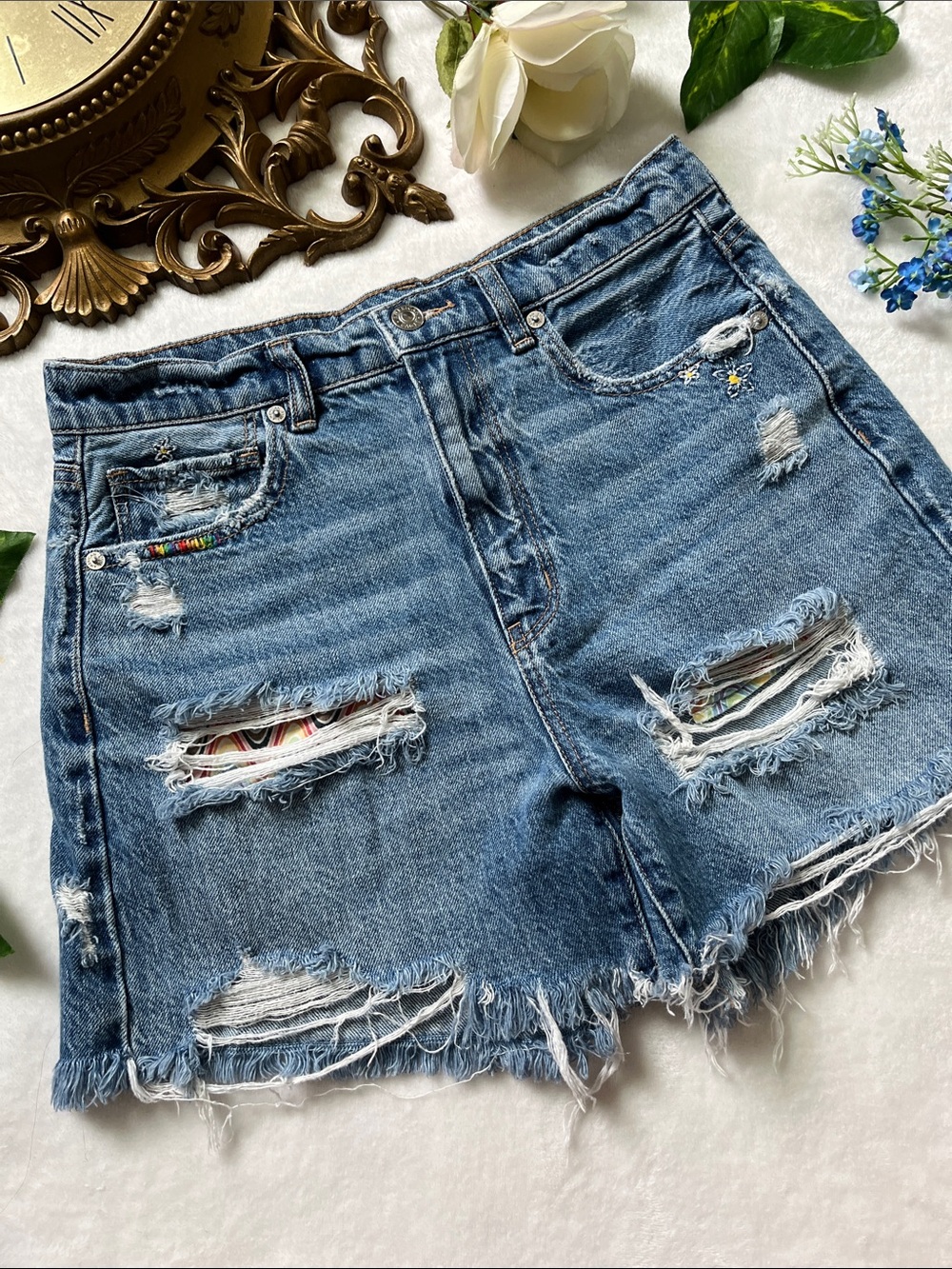 American Eagle Highest Rise Baggy Shorts